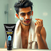 MANCODE DeTan Scrub – Tan Removes Blackheads | Brightens Skin | De-Tan Face Scrub | Exfoliates & Renews Skin Cells- 100ml