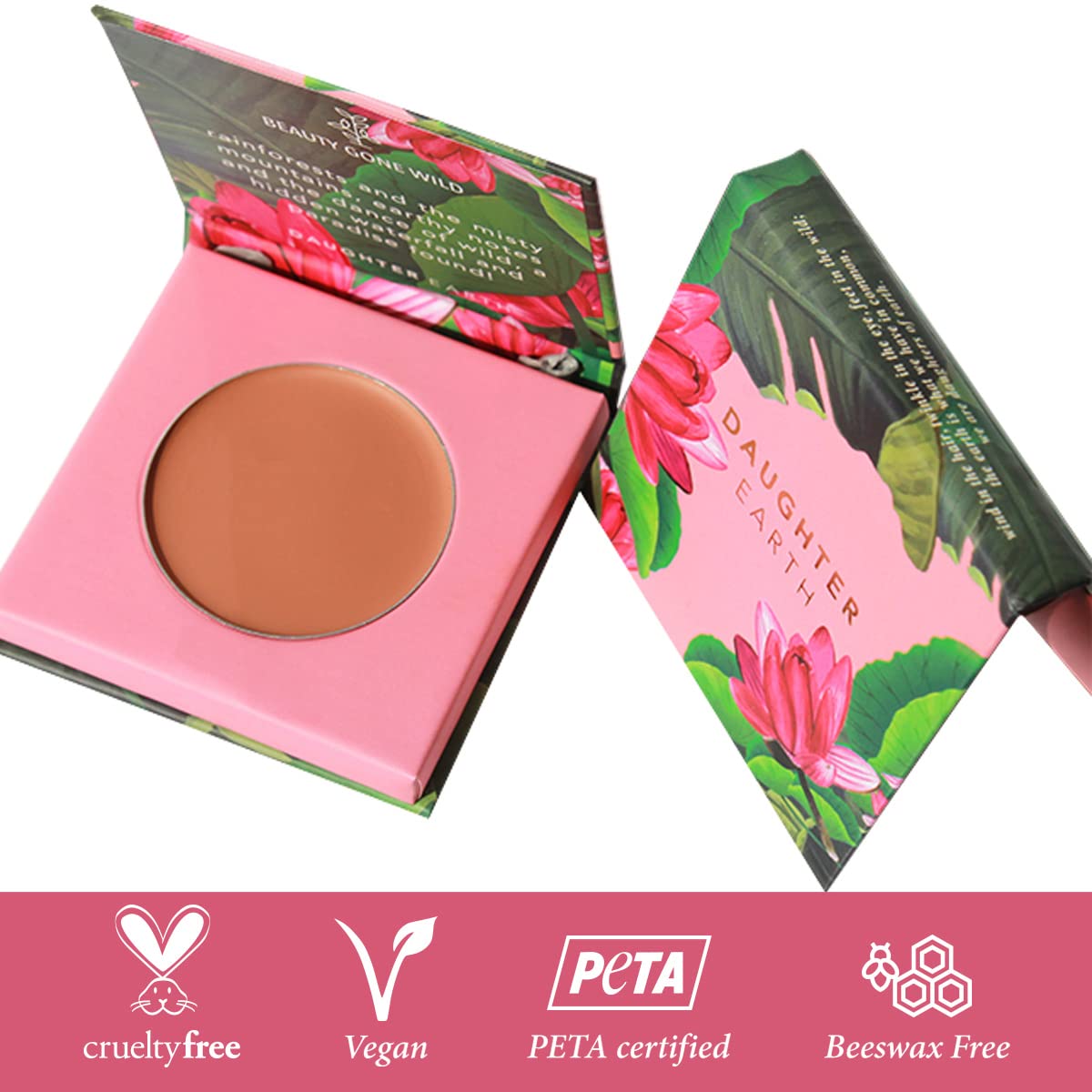 DAUGHTER EARTH High Coverage Concealer For Face Makeup, Lightweight & Breathable Silicone Free 100% Vegan Make Up, Creaseless Finish | Pro Concealer With Bakuchiol | Vanilla, Natural, Cream