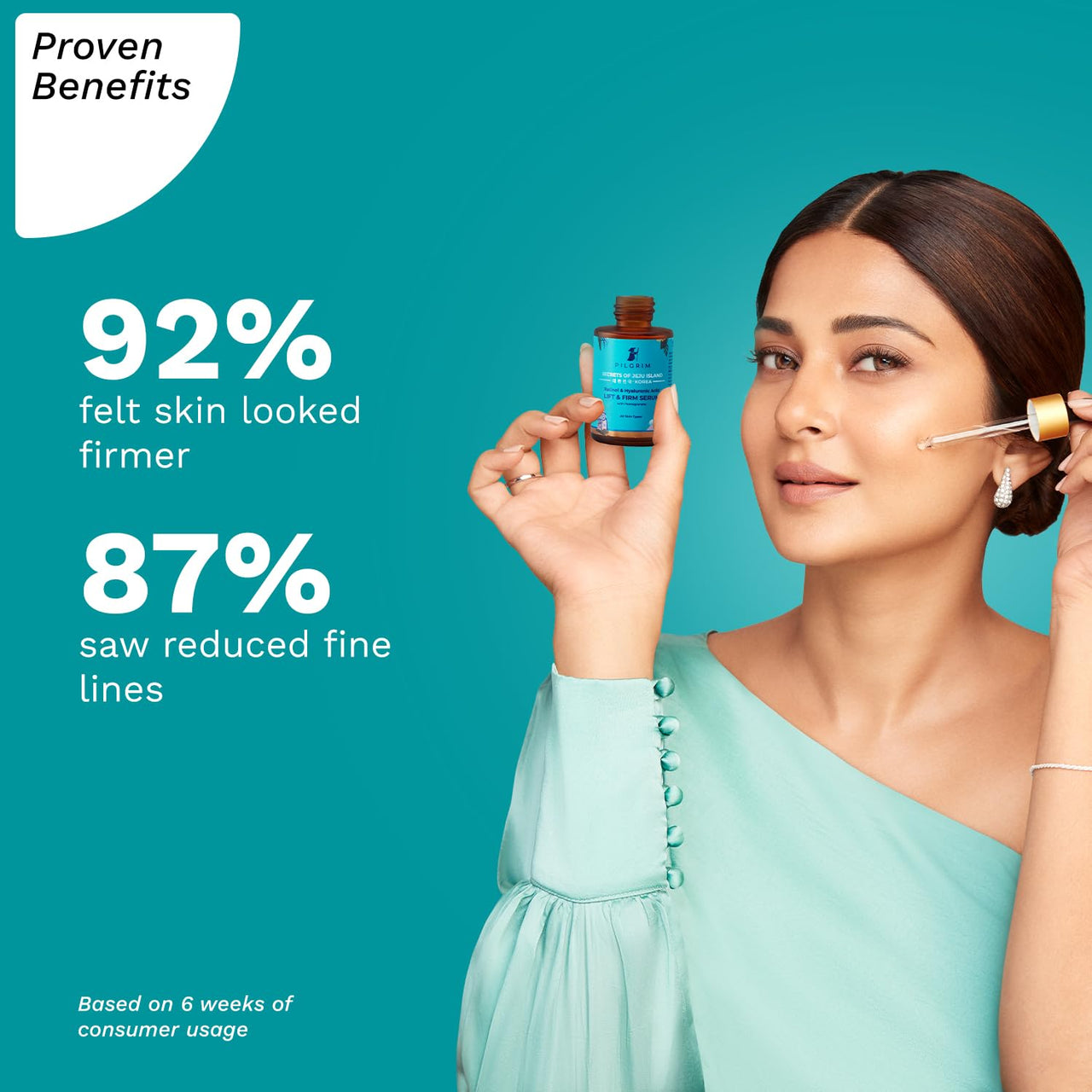 Pilgrim Korean 0.5% Retinol & 1% Hyaluronic Acid Lift & Firm Anti Aging Serum | Retinol serum for face| Reduce Fine Lines & Wrinkles|For Men & Women |All Skin Types|30ml