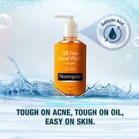 Neutrogena Oil Free Facial Moisturiser, SPF 15, 115ml And Neutrogena Oil Free Acne Face Wash, 175ml