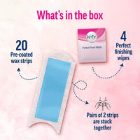 Veet Full Body Waxing Strips Kit For Sensitive Skin (20 Strips)