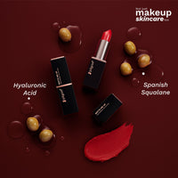Pilgrim Matte Me Up Bullet Lipstick 4.2g | Creamy, Lightweight, Bold, Non Drying | SPF 30 | Enriched With Hyaluronic Acid & Spanish Squalane | Lipstick for dusky skin tone | Sultry Wine-26