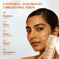 Numour Lit Happens Dual Brightening Serum 20ml| 33% Actives 15% Vitamin C+10% Niacinamide+ 2% TXA |Fades Dark Spots & Brightens|Dermat Tested, Sensitive Skin Safe| Face Serum For Men & Women