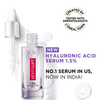 L’Oréal Paris Revitalift 1.5% Hyaluronic Acid Face Serum, 15ml and Extraordinary Oil Hair Serum for Women and Men, 100ml