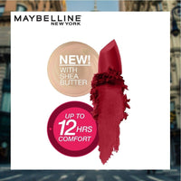 Maybelline New York Matte Lipstick, Intense Colour, Keeps Lips Moisturised, 691 Rich Ruby, Color Sensational Creamy Matte Lipstick, 3.9g