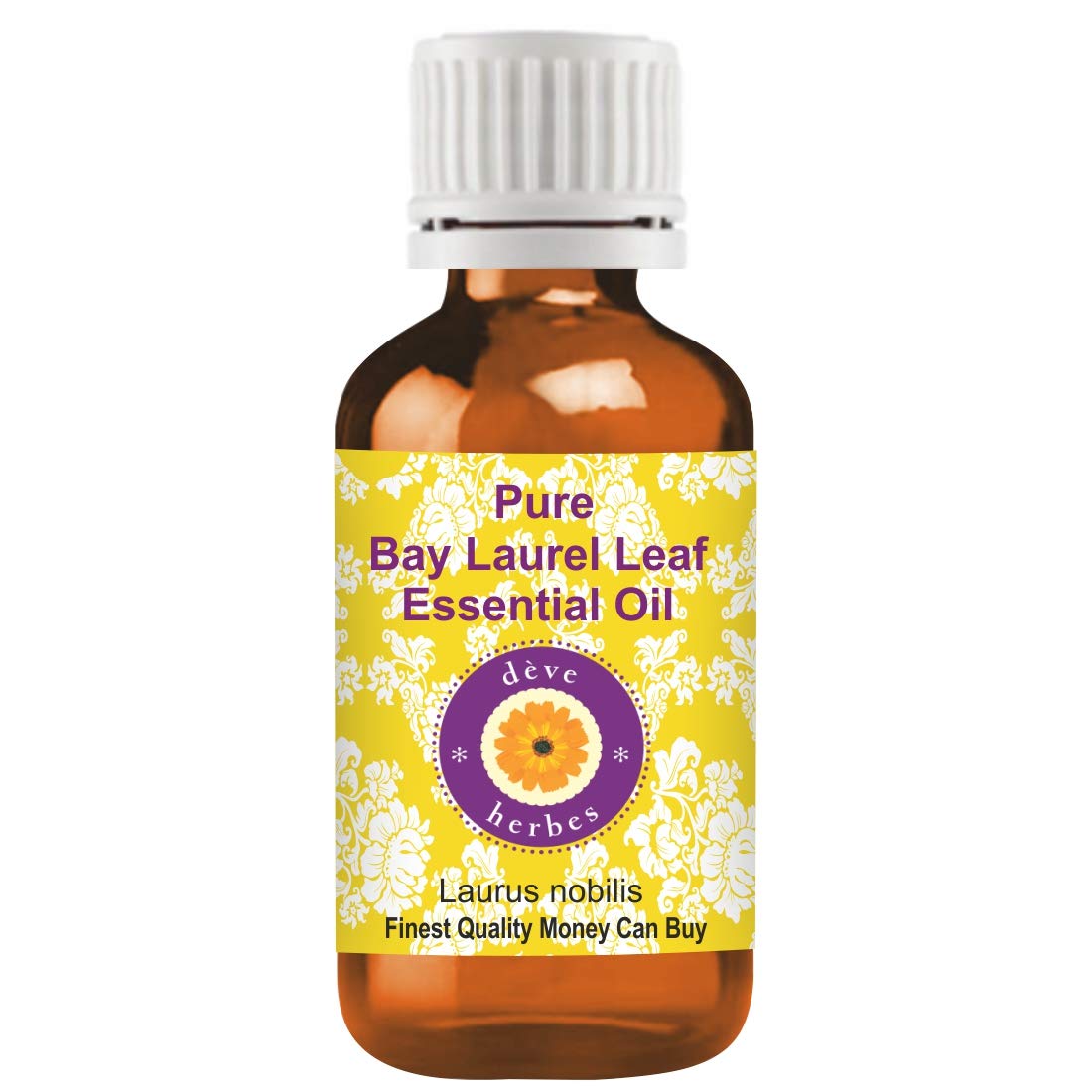 Deve Herbes Pure Bay Laurel Leaf Essential Oil (Laurus nobilis) Steam Distilled 10ml