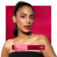 TYPE BEAUTY INC. Zit Quit Hydra Jelly Tints For Cheeks, Lips and Eyes | Lip Stain with Azelaic Acid for Acne | Long Lasting | Smudge-proof Lip Tint for Women & Girls - Bubble Gum (85) | 9g