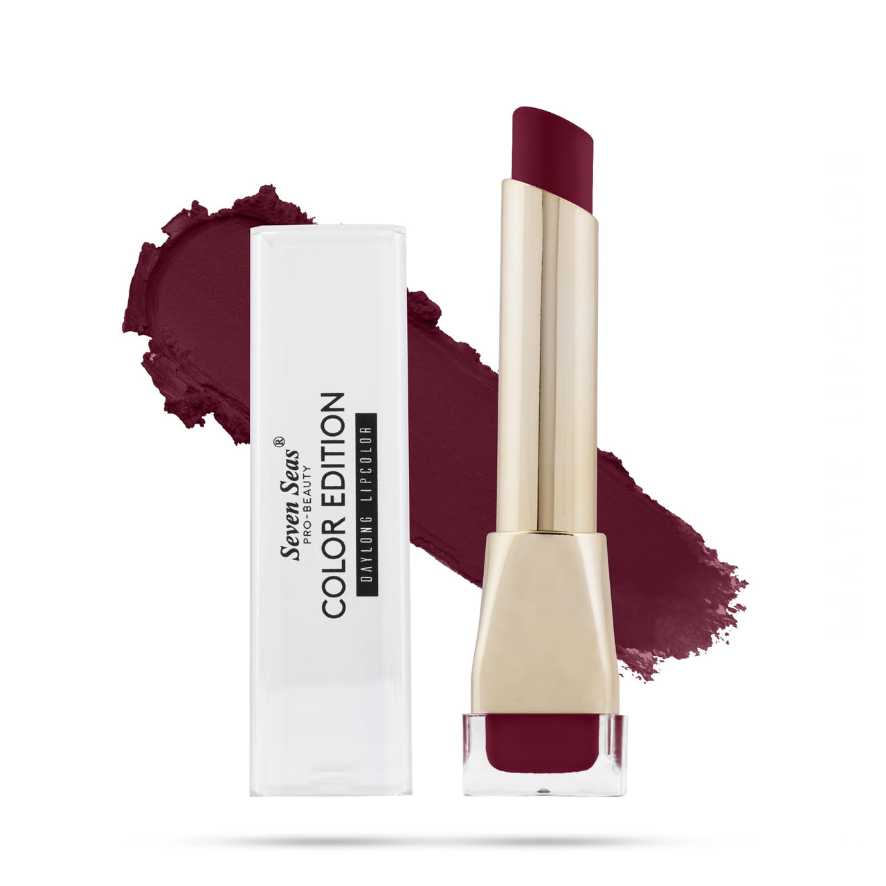 Seven Seas Color Edition Matte Lipstick | Highly Pigmented | Long Lasting | Waterproof | Smudgeproof | Single Coat Application | Lipstick for Women (306, 3.5G)