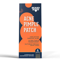 Beardhood Acne Pimple Patch | 6 Hydrocolloid Waterproof Patches | Absorbs Pimple Overnight, Reduces Excess Oil | For All Skin Types