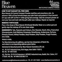 Blue Heaven Oil Control Compact Powder for All Skin types, SPF 25, Matte Finish, Honey 301, 8 gm