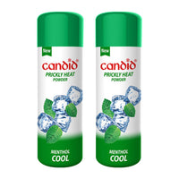 Candid Prickly Heat Powder | Relief from Rashes & Prickly Heat | Neem & Menthol Cooling | Soothing Relief from Itching & Burning | Sweat Absorption | Controls Bacterial Growth | 120g (Pack of 2)
