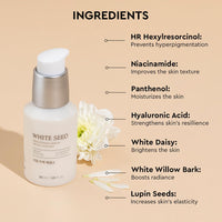The Face Shop White Seed Brightening Face Serum with Niacinamide & Hyaluronic Acid |For Dark Spots, Dullness & Acne Scars | Suitable for Normal,Oily, Dry,Combination Skin|Sulphate & Paraben Free,30ml