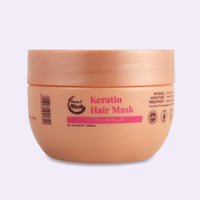 Peach and Musk Ultra Repair Keratin Hair Mask for Dry & Damaged Hair, Infused with Wheat Protein & Vitamin B5, Control Frizz, Smooth and Managable Hair, Sulphate, SLS & Paraben Free - 200gm