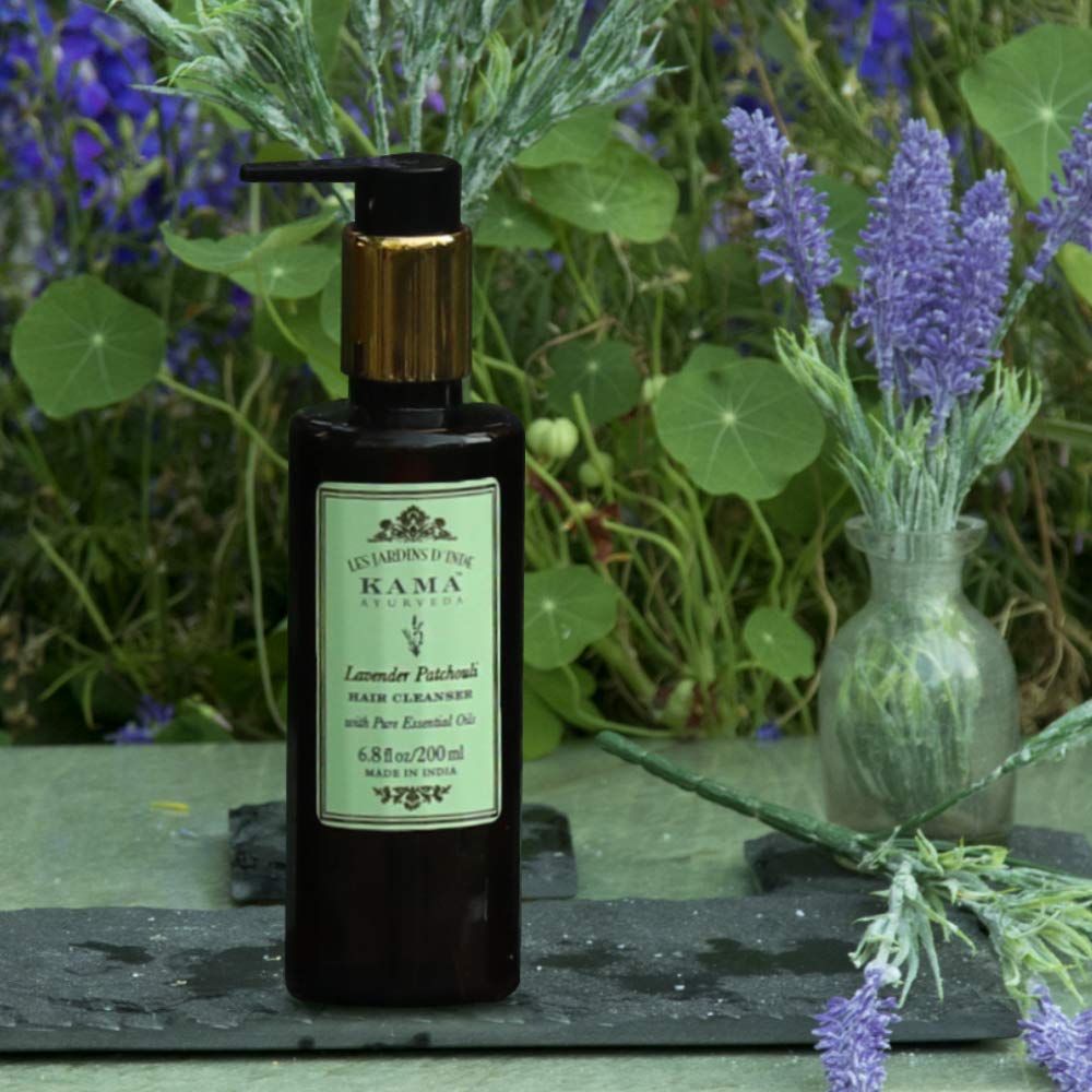 Kama Ayurveda Lavender Patchouli Body Cleanser with Pure Essential Oils of Lavender and Patchouli & Kama Ayurveda Lavender Patchouli Hair Cleanser - 200 ML Combo