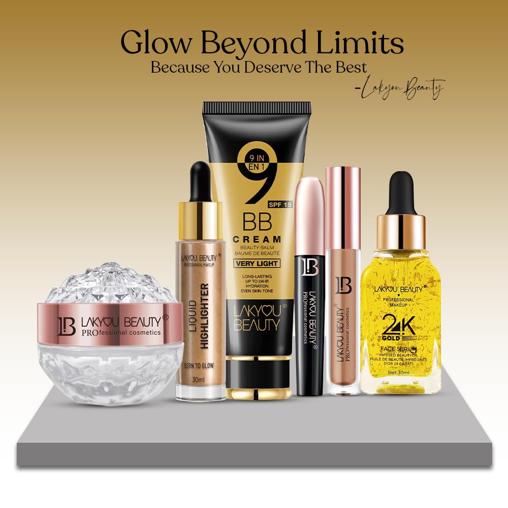 Lakyou Beauty 9in1 BB Cream | Waterproof | Very Light | Long Lasting | 24hrs Hydration | Even Skin Tone | Shade-01(White Ivory) | 160G | Pack Of 2