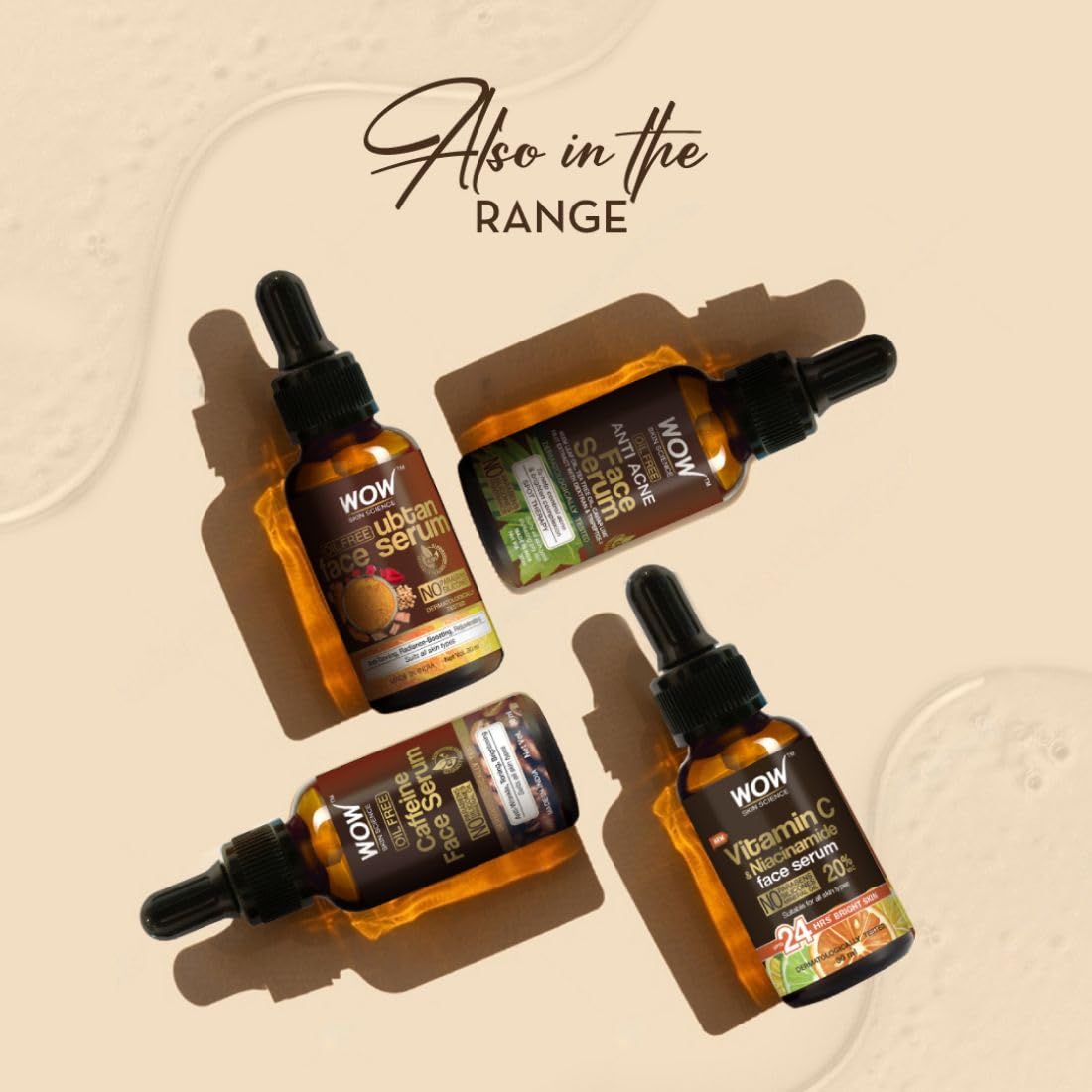 WOW Skin Science Ubtan Face Serum | Oil Free | For Tan, Radiance Boosting & Rejuvenating Skin | Smoothen Skin Tone | Paraben Free | Face Serum for Women & Men | 30 ml