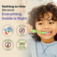 HERBY ANGEL Baby Toothpaste Berry Burst - Herbal Kids Oral Care Toothpaste With Neem, Khadir & Meswak - Promotes Strong Teeth & Healthy Gums For Toddlers & Babies 12 Months & Above - 100 Gm