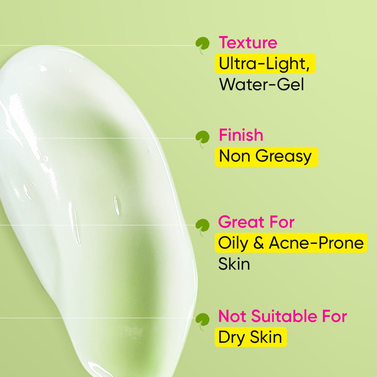 Dot & Key Niacinamide + CICA (Centella) Oil Free Moisturizer for Acne Prone Skin | Oil Free & Lightweight | Fades Dark Spots & Blemishes, Soothes Redness | Acne Cream | For Oily Acne Prone & Sensitive Skin | 50gm
