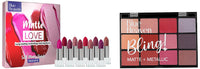 Blue Heaven Matte Love Mini Lipsticks & 12-In-1 Bling Eyeshadow Combo, Multicolor