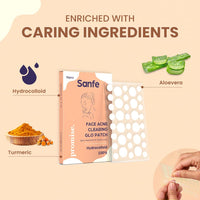 Sanfe Promise Face Acne Pimple Patch - Pack of 72 | Pimple Healing & Spot Clearing Patch | Absorbing Cover |Invisible, Blemish Spot, Hydrocolloid, Skin Treatment