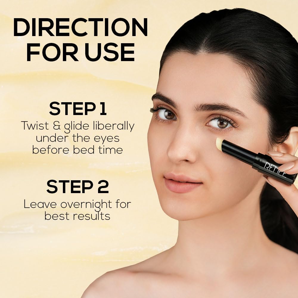 RENEE Retinol Eye Stick, Targets Wrinkles & Dark Circles, Revitalizes, Nourishes & Smooths Under-Eye Area, Infused with Retinol, Hyaluronic Acid, and Vitamin E, Travel Friendly, for All Skin Type, 2.9gm