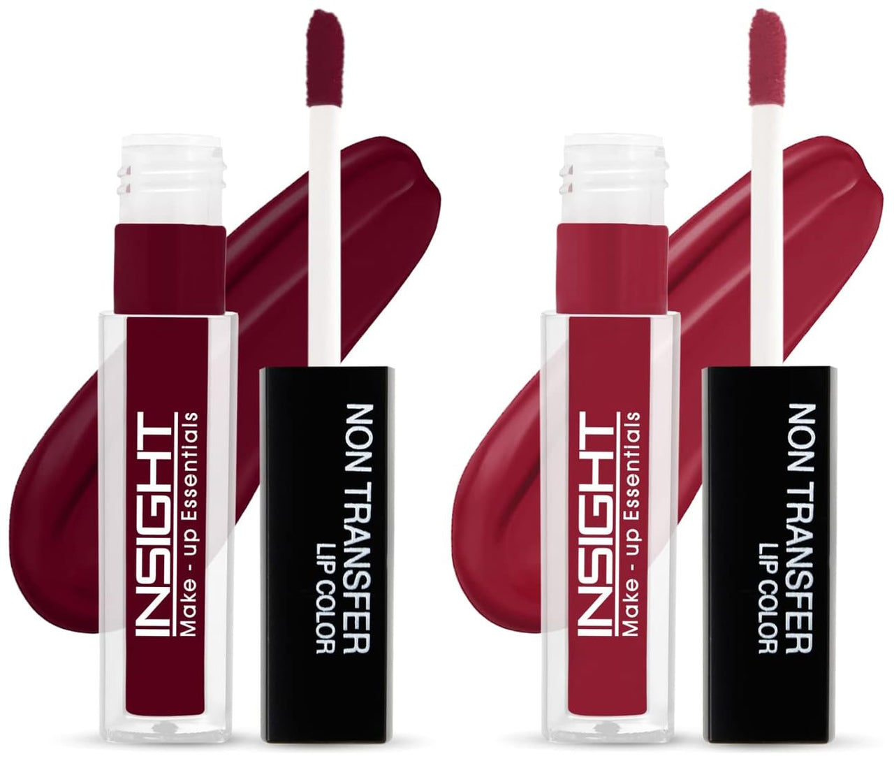 INSIGHT Non Transfer Matte Lip Color, 4Ml (12 Red Room) & Matte Lip Color, 4Ml (20 Royal)
