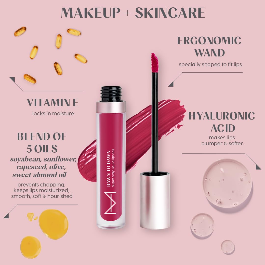 House of Makeup Hydrating Liquid Lipstick | Nude Shades | Comfy for Women | Everyday Wear | Matte Finish | 5 ml | Watermelon Punch