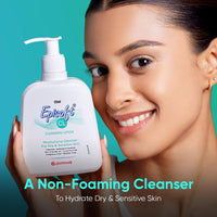 Glenmark Episoft Cleansing Lotion for Sensitive & Dry Skin I Cleanser for face | Gentle Cleanser removes Excess oil I Moisturises and Makes Skin Soft and Glowing I Makeup cleanser I Free of SLS | 125ml