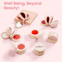 Earth Rhythm Silk Set Go 3-in-1 Lip & Cheek Tint, Long Lasting Flawless Finish, Super Hydrating, Travel Friendly (Satin Bold)