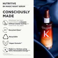 Kérastase Nutritive 8H Magic Night Hair Serum 90ml | Nourishing Overnight Hair Serum for Dry Hair | Infused with Plant-Based Proteins, Niacinamide & Glycerin
