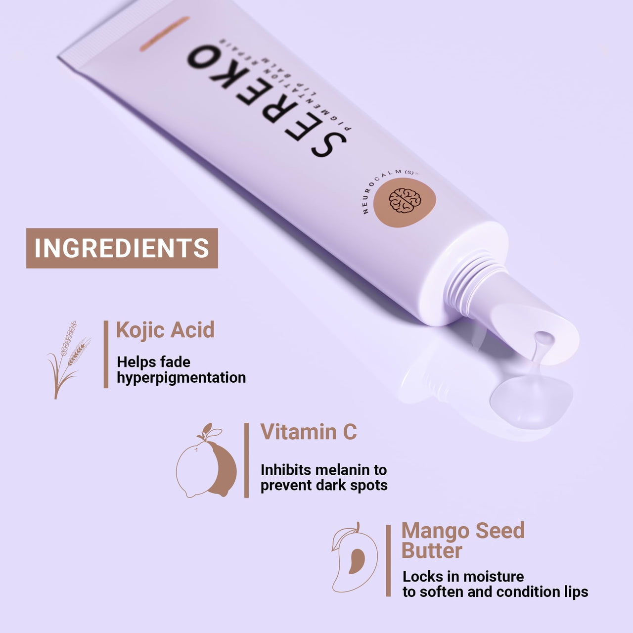 Sereko Pigmentation Repair Lip Balm for Dark Lips With Kojic Acid, Vit –  Stuff From India
