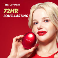 TIRTIR Mask Fit Red Cushion Foundation, Full coverage, Skin fit, Satin Glow Finish, Korean Cushion Foundation #24N LATTE, 18g