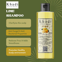 Khadi Natural Herbal Paraben Free Aloe vera Conditioner And Lime Shampoo Combo Pack For Hair Growth Controls Hair Fall | Anti Dandruff | Suitable For Dry, Curly And Frizzy Hair