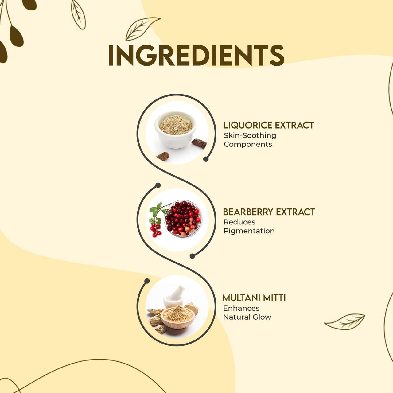 Jovees Herbal Insta Fair Glow Face Pack for Brightens, Cleans Pores, Removes Blackheads and Dark Spots | Clay Face Mask for Glowing, Hydrates & Plumps Skin | For All Skin Types - 120gm