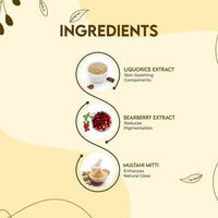 Jovees Herbal Insta Fair Glow Face Pack for Brightens, Cleans Pores, Removes Blackheads and Dark Spots | Clay Face Mask for Glowing, Hydrates & Plumps Skin | For All Skin Types - 120gm