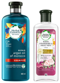 Herbal Essences bio:renew Argan Oil of Morocco SHAMPOO, 400ml & Herbal Essences White Strawberry & Sweet Mint SHAMPOO, 240 ML