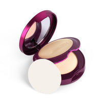 Hilary Rhoda HD High-Definition Pressed Powder | 2 in 1 Compact Powder | Shimmery & Matte Finish | Oil Control Formula | 18g (Vanilla - Shade 02)