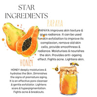 EcoBerry Papaya Honey Exfoliating Face Wash For Dull Skin, Dry Skin, Improve Complexion, Radiance, Moisturises, Exfoliation, Anti Ageing, Suits All Skin Types, Sulfate Free, Paraben Free, Veg, 150ml