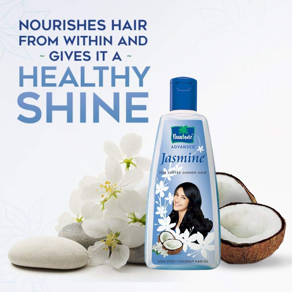 Parachute Advansed Jasmine Coconut Hair Oil, 300ml (Free 90ml) & Jasmine Coconut Hair Oil, 500ml