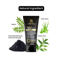 Khadi Organique charcoal face mask for men & women SLS &PARABEN FREE 100 gm