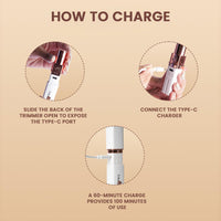 Urban Yog Electric Facial Hair Remover Machine for Women, Quick 60-Minute Charge, 100-Minute Runtime, Stainless Steel Blade, Painless Hair Removal for Upper Lip, Chin, Eyebrows & Cheeks, Compact & Portable