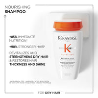 Kérastase Nutritive Riche Nourishing Shampoo Refill| For Dry/Very Dry Hair | Vegan | Infused With Plant Based Proteins, Niacinamide and Glycerin | 500ml