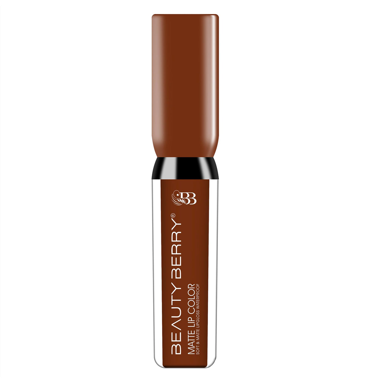 Beauty Berry Soft & Matte Waterproof Lip Color Liquid Lipstick | Rich Pigment, Long Lasting Liquid Lipstick | Non-Transfer Liquid Lipstick for Women Enriched with Vitamin E (07 - Teracotta, 4.5 ml)