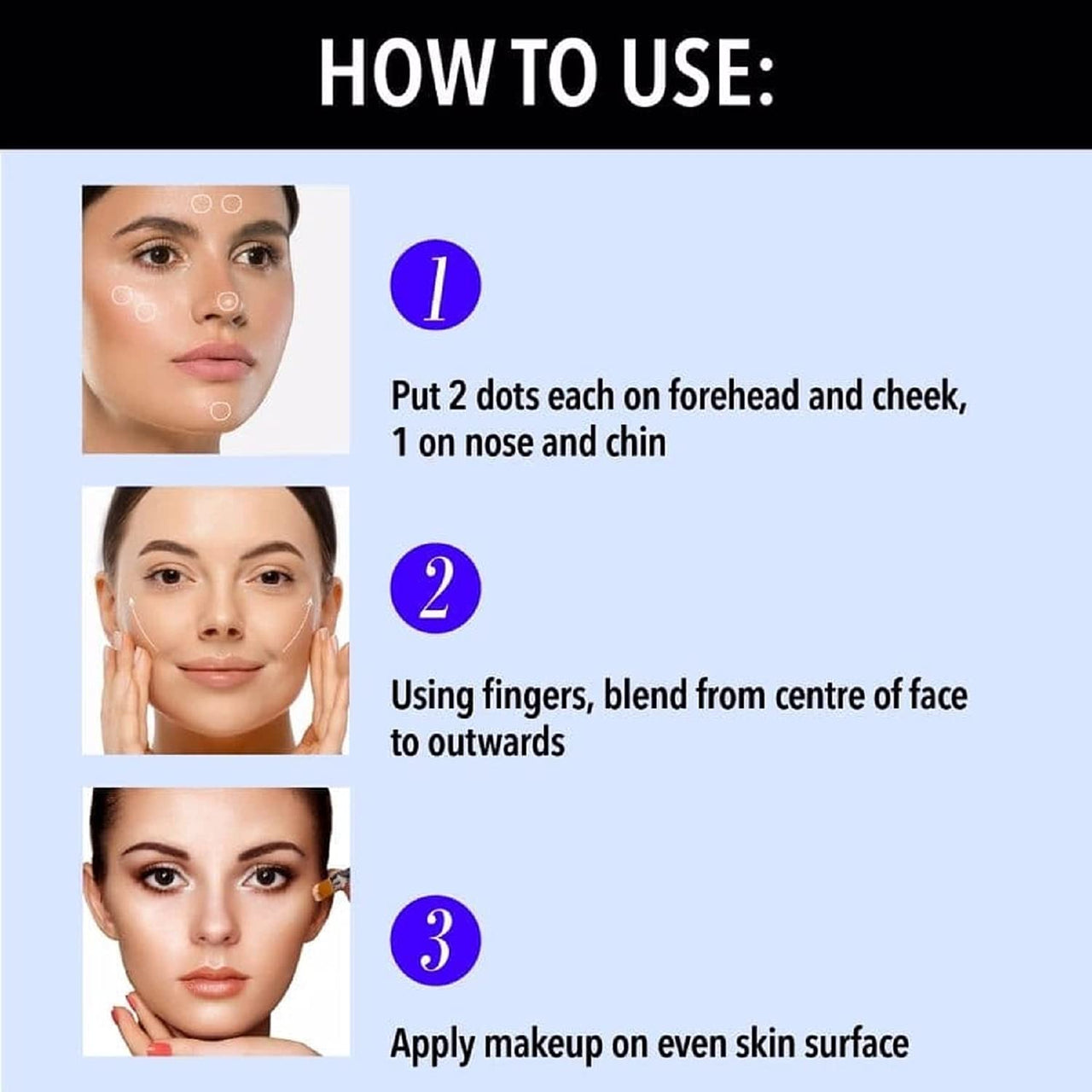 Blue Heaven Flawless Makeup Base Primer | Smooth & Long-Lasting Base | Pores & Fine Lines Minimizer Primer for Face makeup | Silk Matte Finish | Non-Greasy and Oil-Free | Silicon Gel-Based Infused with Aloe Extracts | 16ml