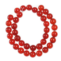 Natural Stone Beads 10mm Red Agate Gemstone Round Loose Beads Crystal Energy Stone Healing Power for Jewelry Making DIY,1 Strand 15