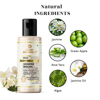 Khadi Organique Jasmine Mogra Body Wash (SLS,PARABEN FREE) 210 ML
