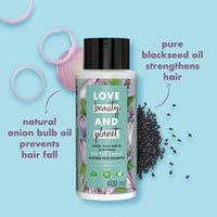 Love Beauty & Planet Onion Blackseed & Patchouli Hair Fall Control Combo with Sulfate Free Shampoo & Conditioner