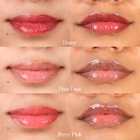 Tint Cosmetics Set of 3 Lipgloss, Honey, Pixie & Mocha, Non Sticky, Hydrating, Light Weight, Long Lasting, High Shine & Soft Natural Liquid Lip Gloss For Girls & Women (2.5ml Each)