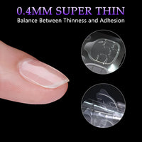 HUDA GIRL 1200 Double-Sided Nail Glue Tabs, Nail Glue & Nail Stickers for Nail Art, Super Sticky Nails Stickers, Perfect Nail Glue for Press On Nails Strong Hold Easy Application for Long-Lasting Wear