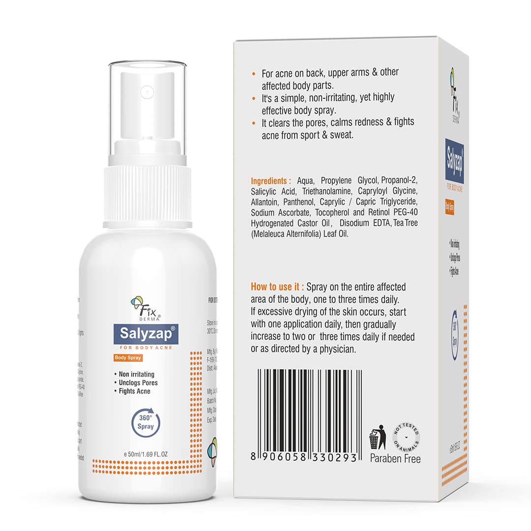 Fixderma Salyzap Body Spray - 50ml